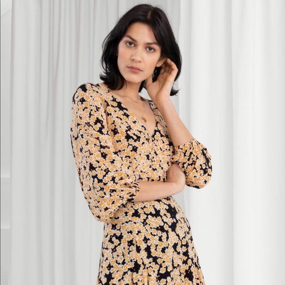 Floral modal blend mini dress - Picture 2 of 4